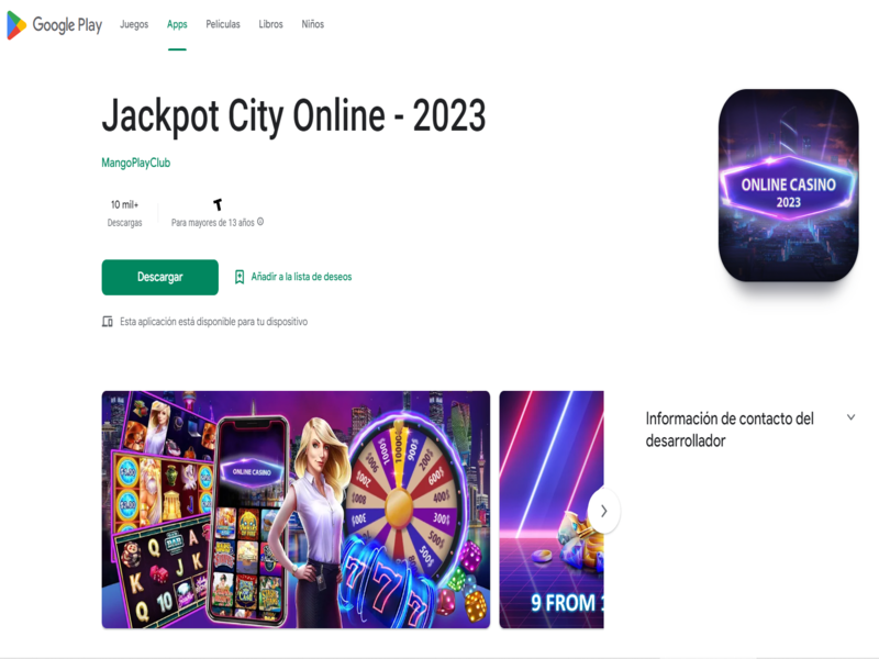 Descargar Jackpotcity Casino APP en Android